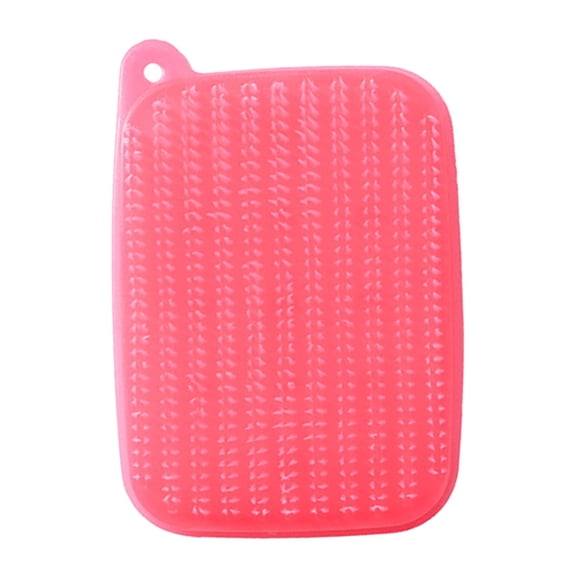 Kitchen Fruit Cleaning Brush, Rose Red, 12*8 Cm, Mohdy Plastic Cleaning Agent, 1Pcs Vegetable Brush With Soft Kitchen Produce Scrubber For Potatoes Carrots Onions Dishwasher Kitchen Cleaning Brush