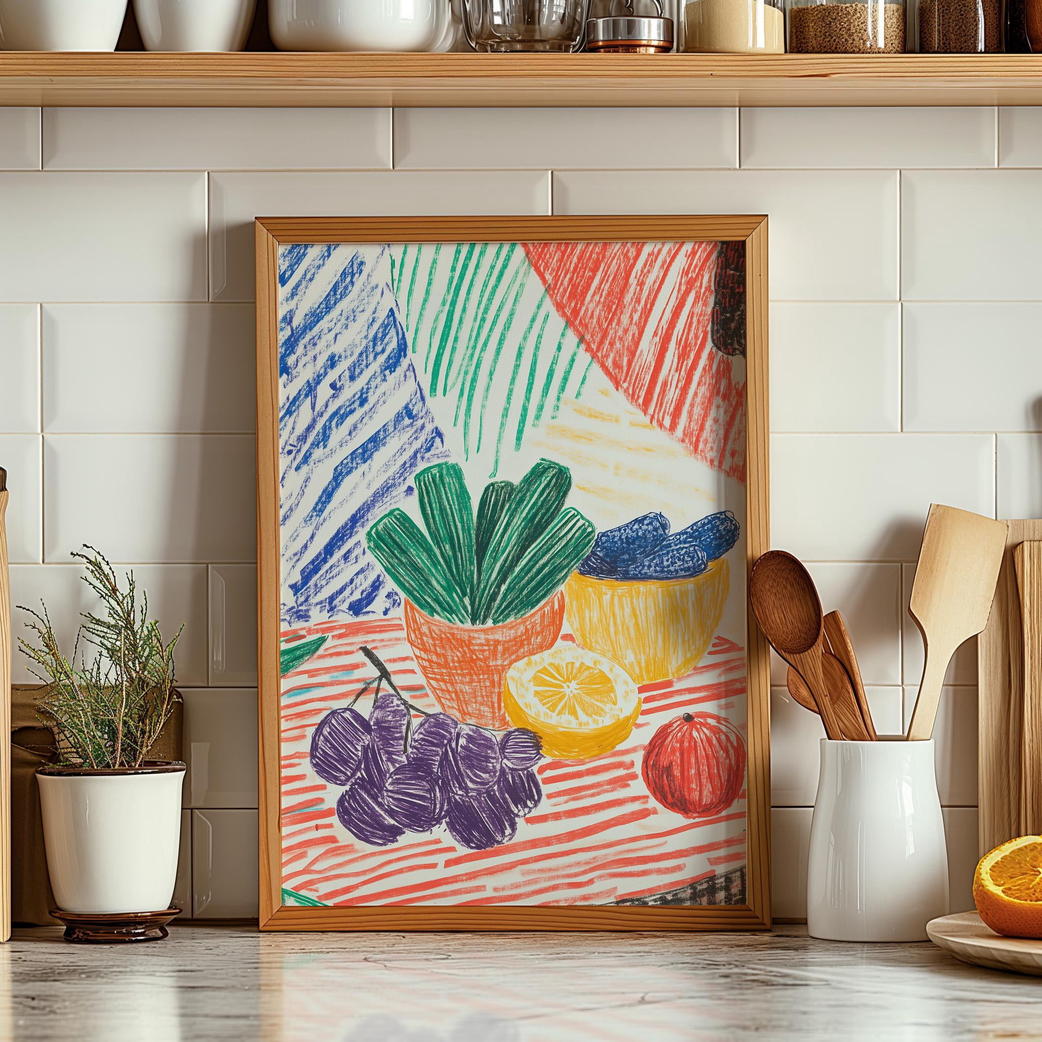 Kitchen Fruit Vegetable Food Office Poster , Poster Print Only ...