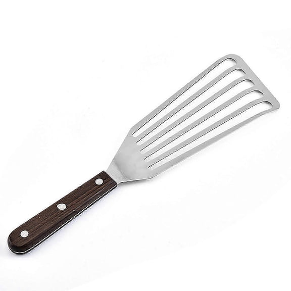 Kitchen Frying Spade Fish Turner Non Slip Cookware Slotted Fish Spade Stainless Steel for Grilling Lifting Cooking Frying