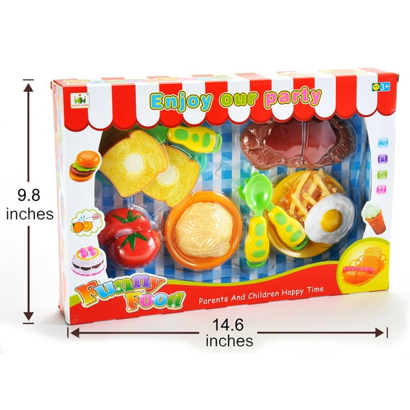 Kitchen Fun Steak And Egg Dinner Cutting Food Playset