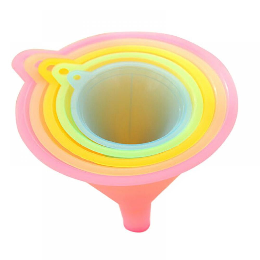 Kitchen Funnel Set 5Pcs Plastic Funnels for Filling Bottles, Canning