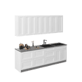 thumbnail image 1 of Kitchen Fusion Collection White Matte Color Base Size 8.5Ft Wide, 1 of 5