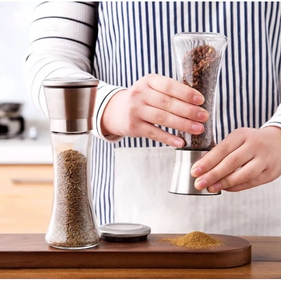Kitchen Gadget Tool Manual Stainless Steel Salt Pepper Grinder Spice