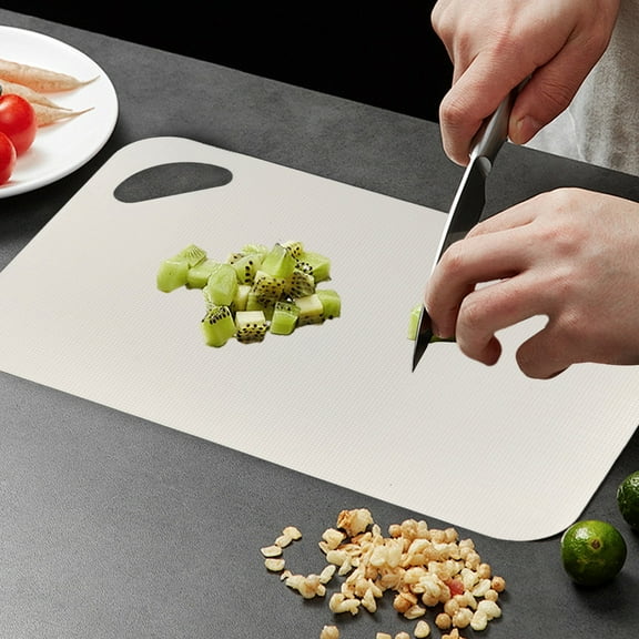 Kitchen Gadgets for Christmas Gifts Household Cutting Board Kitchen Cutting Board Fruit Cutting Board Double-sided Cutting Board Multifunctional Cutting Board Three Sizes Available New, White