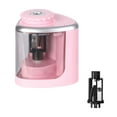 thumbnail image 1 of Kitchen Gadgets Kezqiaxn Electric Pencil Roller Student Stationery Semi-automatic Pencil Sharpener Machine Small Student Pencil Automatic Sharpener Pink, 1 of 6