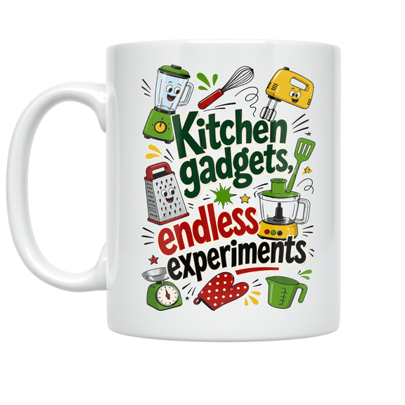 Kitchen Gadgets Endless Experiments - Cooking Enthusiast - 11 oz Ceramic Coffee Mug