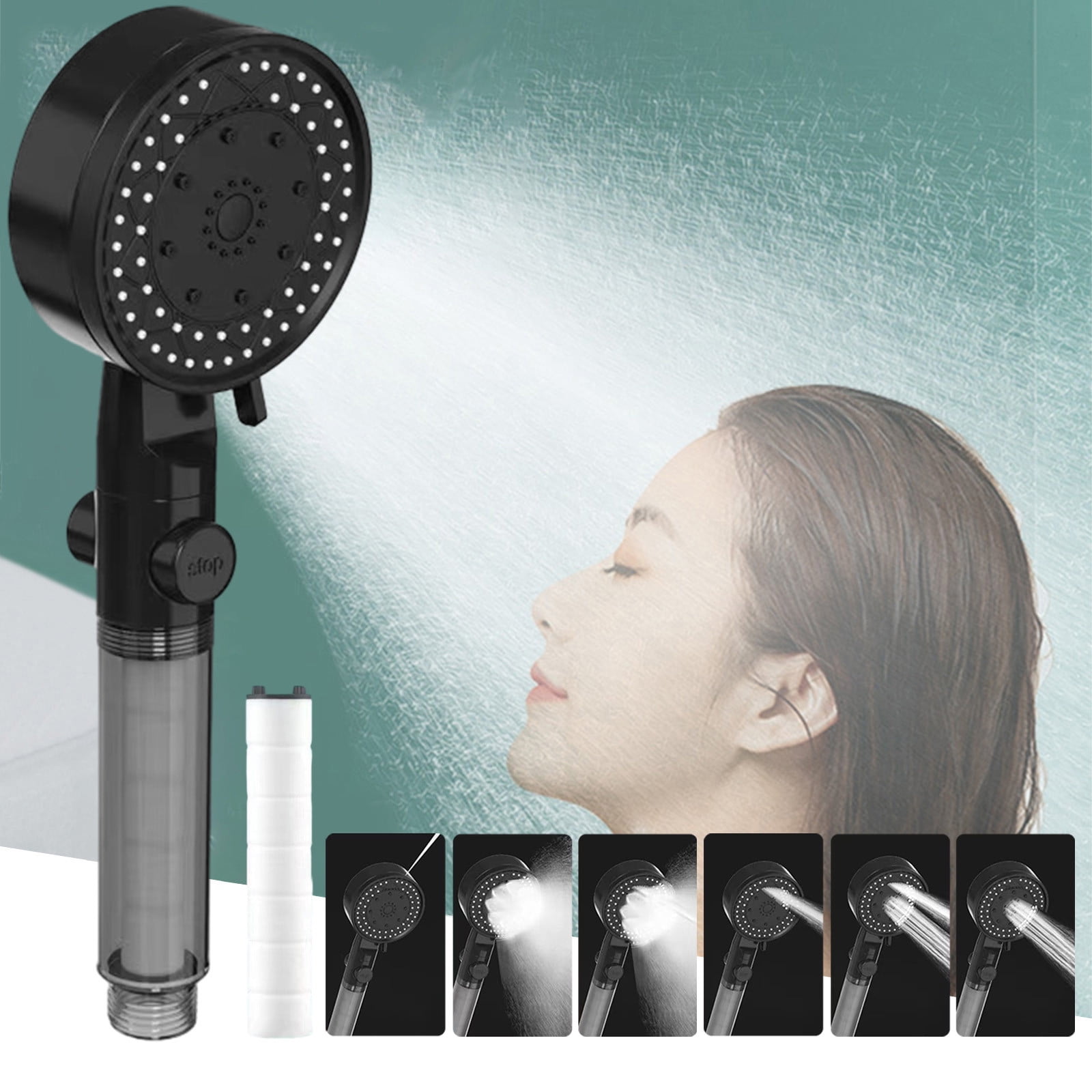 Kitchen Gadgets Ozmmyan Turbo Shower Head Home Bath Shower Nozzle Water