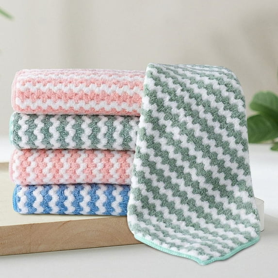 Kitchen Gadgets Rag Toweldish Cloth Microfiber Solid Wafflee Double Sideed Fibre Dish Oilcleaning Non Stick Clothkitchen Cleaning Supplies 10Pc 25X25Cm