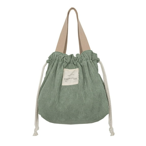 Kitchen Gadgets Storage tank Drawstring Cosmetic Bag Japanese Tote Bag Corduroy Makeup Bag Travel Storage Organizer Corduroy Canvas Lunch Bag Dinner Container Food Storage Bags