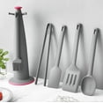 thumbnail image 1 of Kitchen Gadgets,YiXing Non-Stick Silicone Kitchen Utensils Set,5Pieces,Cooking Utensils,Ideal for Fish,Eggs,Pancakes(Gray), 1 of 6
