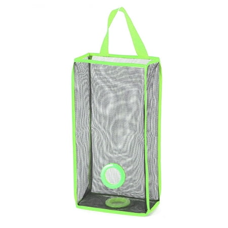 Kitchen Garbage Bags Hanging Storage Mesh Bag Convenient Extraction Storage Bag Organizer Take In Basket Bathroom Tissue Storage Green