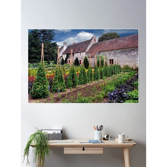 Kitchen Garden Poster Wall Art, Modern Wall Decor For Living Room Bedroom, 12x18 UNFRAMED