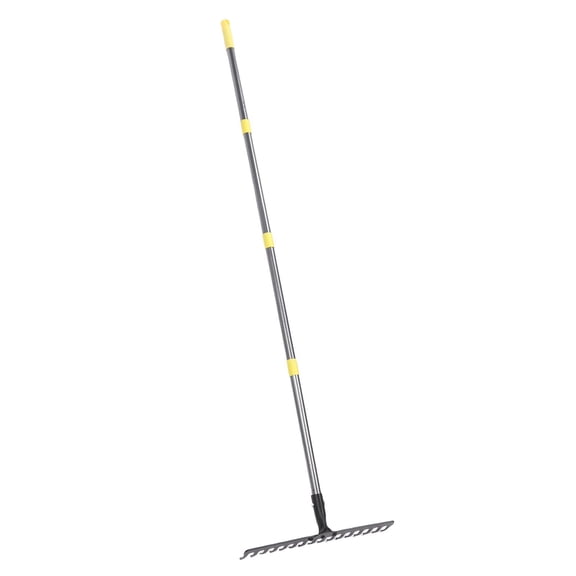 Kitchen Garden Rake, Yard Thatching Rake Iron for Loosening Leveling Soil