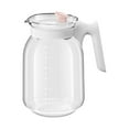 thumbnail image 1 of Kitchen Glass Jar Pitcher with Lid and Handle Water Pitcher with Measurement Scale for Cold Brew Coffee, Lemonade, Milk Storage (Pink), 1 of 6
