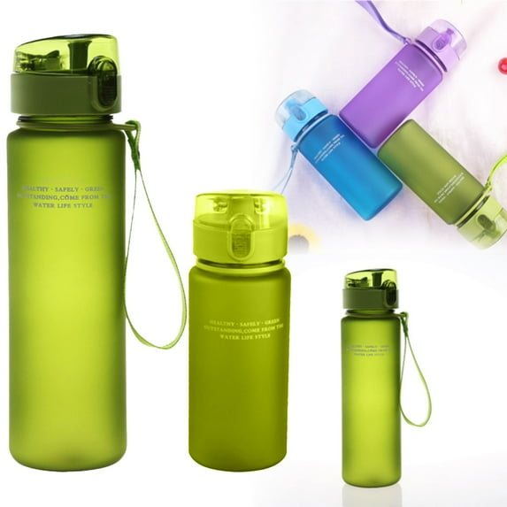Kitchen Glass Portable Sports Hydration Bottle Fitness Water Bottle Large Capacity Lightweight Water Bottle With Comfortable Strap For Cycling Outdoor Sports,Green Kitchen Glass&Bottle
