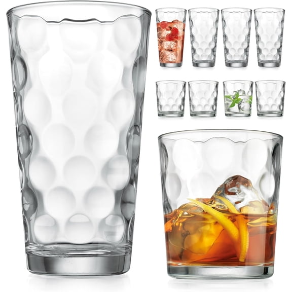 Kitchen Glasses | Rocks Glass Cups for Water, Juice and Cocktails.