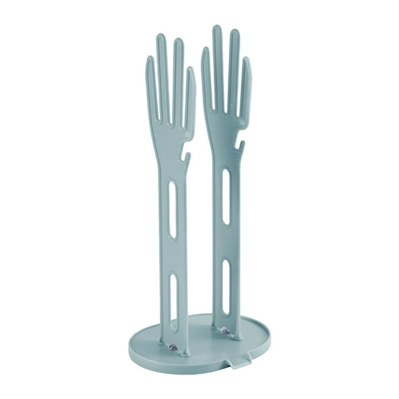 Kitchen Glove Drying Rack with Tray Dishwashing Gloves Holder Reusable Organizer Storage Solution