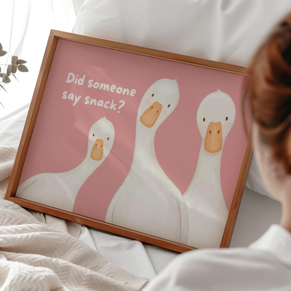 Kitchen Goose Snacks Typography Family Bright Colourful Horizontal ...
