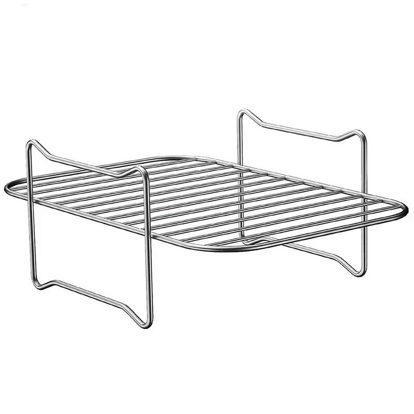 Kitchen Grill Air Fryer Rack for Ninja Dual Air Fryer with Barbecue