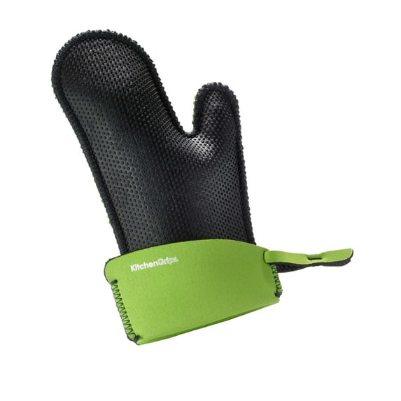 Kitchen Grips Chef's Mitt, Small, Black/Lime
