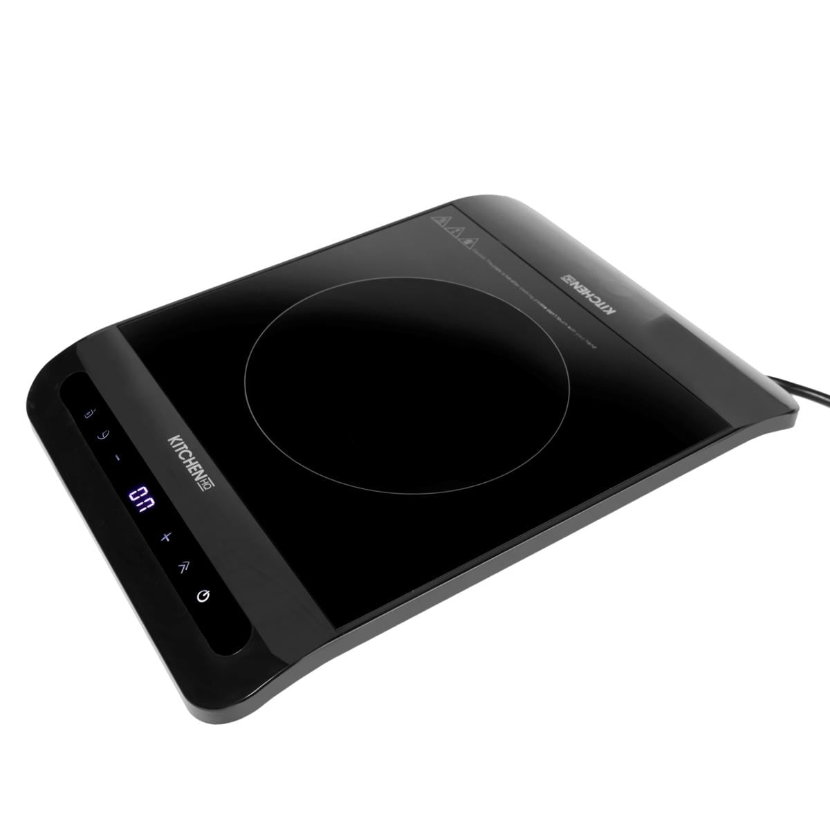 Kitchen HQ Glass Top Induction Burner with Touch Controls Black