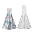 thumbnail image 1 of Kitchen Hand Towel with Loop - Trendy Printed Ultra Soft Absorbent Tie Towel Tea Bar Towels for Bathroom Kitchen Laundry Room 12 x 19 Inches, 1 of 5