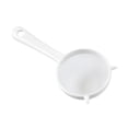 thumbnail image 1 of Kitchen Handheld Plastic Screen Mesh Tea Leaf Strainer Flour Sieve Colander-White,Small, 1 of 1
