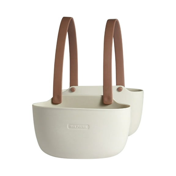 Kitchen Hanging Basket Portable Adjustable Snap Kitchen Sink Faucet Storage Basket Drain Racks Sponge Holder