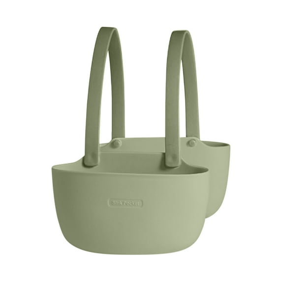 Kitchen Hanging Basket Portable Adjustable Snap Kitchen Sink Faucet Storage Basket Drain Racks Sponge Holder