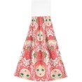 thumbnail image 1 of Kitchen Hanging Hand Towels for Bathroom Decorative with Hanging Loop Russia Matryoshka Doll Set of 2 Soft Absorbent Funny, 1 of 7