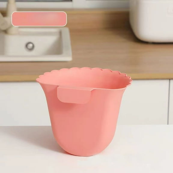 Kitchen Hanging Trash Can, Wall Mounted Cabinet Door Waste Bin, Under Sink Small Garbage Can for Bathroom Office Garden, Small Decorative Trash Bin