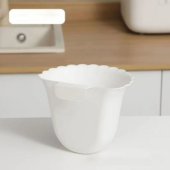 Kitchen Hanging Trash Can, Wall Mounted Cabinet Door Waste Bin, Under Sink Small Garbage Can for Bathroom Office Garden, Small Decorative Trash Bin