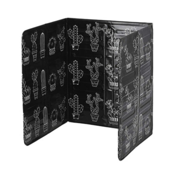 Kitchen Heat Insulation Grease Shield Black, Non Stick 3 Splatter Guard for Stove Top and Frying Pan Aluminum Foil Foldable Stove Kitchen Oil Proof Baffle Plate, 1*Kitchen Heat Insulation Oil Shield