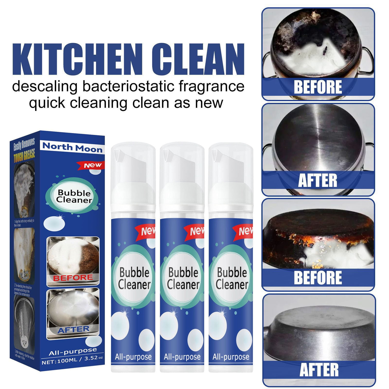 Kitchen Heavy Oil Cleaner Kitchen Utensils Clean, Fresh And Odor