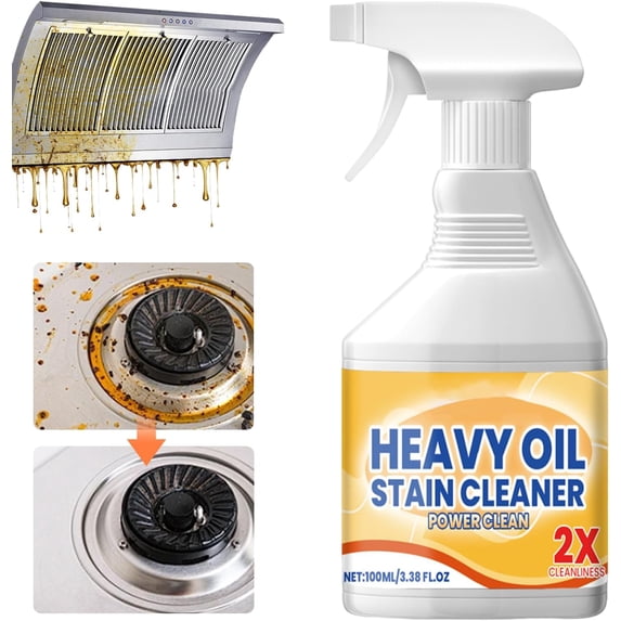 Kitchen Heavy Oil Cleaner Spray, 2026 New All Purpose Kitchens Heavy Oil Cleaning Agent, Grease Remover, Multipurpose Kitchen Cleaner for Countertops, Ovens and Appliances (1 PCS)