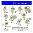 thumbnail image 1 of Kitchen Helper(1) Embroidery Designs - All Popular Formats Included - Loaded on USB Stick, 1 of 10