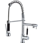 Kitchen High Arc 360  Swivel Pull Down Kitchen Sink Mixer Tap, Brass High-Pressure Spring Kitchen Single Handle Cold and Hot Water Faucet