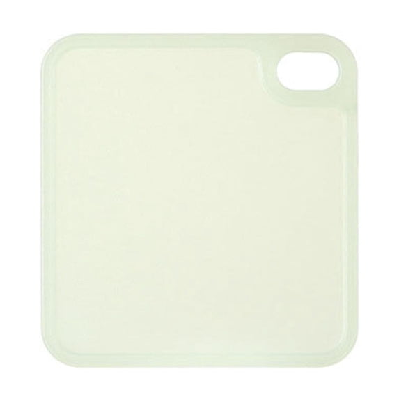 Kitchen Home Baby Baby Complementary Food Board Moldproof Cut Fruit Cutting Board, Dishwasher- Safe Plastic Chopping Board for Kitchen , 18.5cm by 17.5cm, White