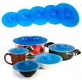 thumbnail image 1 of Kitchen + Home Silicone Suction Lids and Food Covers - Set of 5 - Fits various sizes of cups, bowls, pans, or containers!, 1 of 6