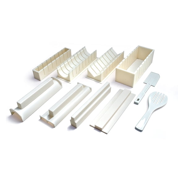 Kitchen + Home Sushi Making Kit - Easy to Use DIY 10 Piece Sushi Roll Maker by Sushi Master