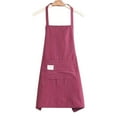 thumbnail image 1 of Kitchen Household Sleeveless Apron Red, Kitchen Cooking Aprons Adjustable Bib Soft Apron with Pockets for Men Women (1 Apron), 1 of 4