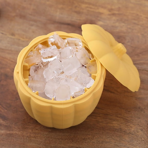 Kitchen Ice Grid Clearance! Ice Bucket Silicone Ice Bucket Easy Operation Pumpkin Design Ice Bucket Bucket with Lid Ice Large Size Bottle Silicone 37 Compartments