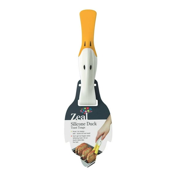 Kitchen Innovations Duck Toast Tongs, Wooden Toasting Tongs for Grilling, Campfires, and Toasting Bread, Durable, Heat-Resistant Handle
