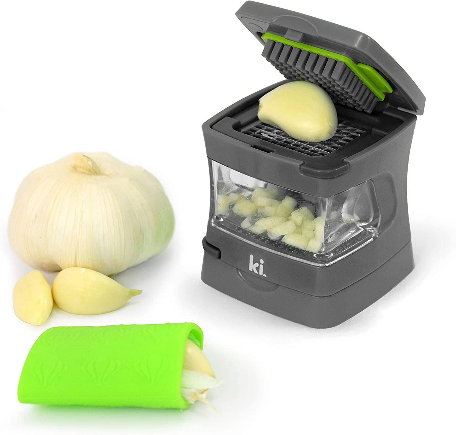 Kitchen Innovations Garlic-A-Peel - Grey - Mini Garlic Chop