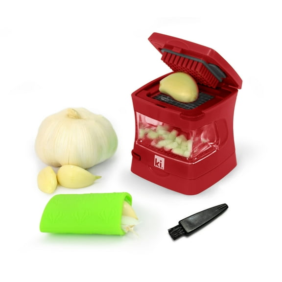 Kitchen Innovations Garlic-A-Peel - Red - Mini Garlic Chop