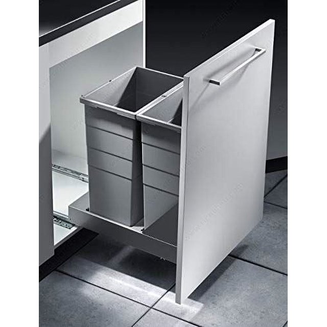 Kitchen Inventions Hailo Bottom Mount Double Bin Trash Recycled System