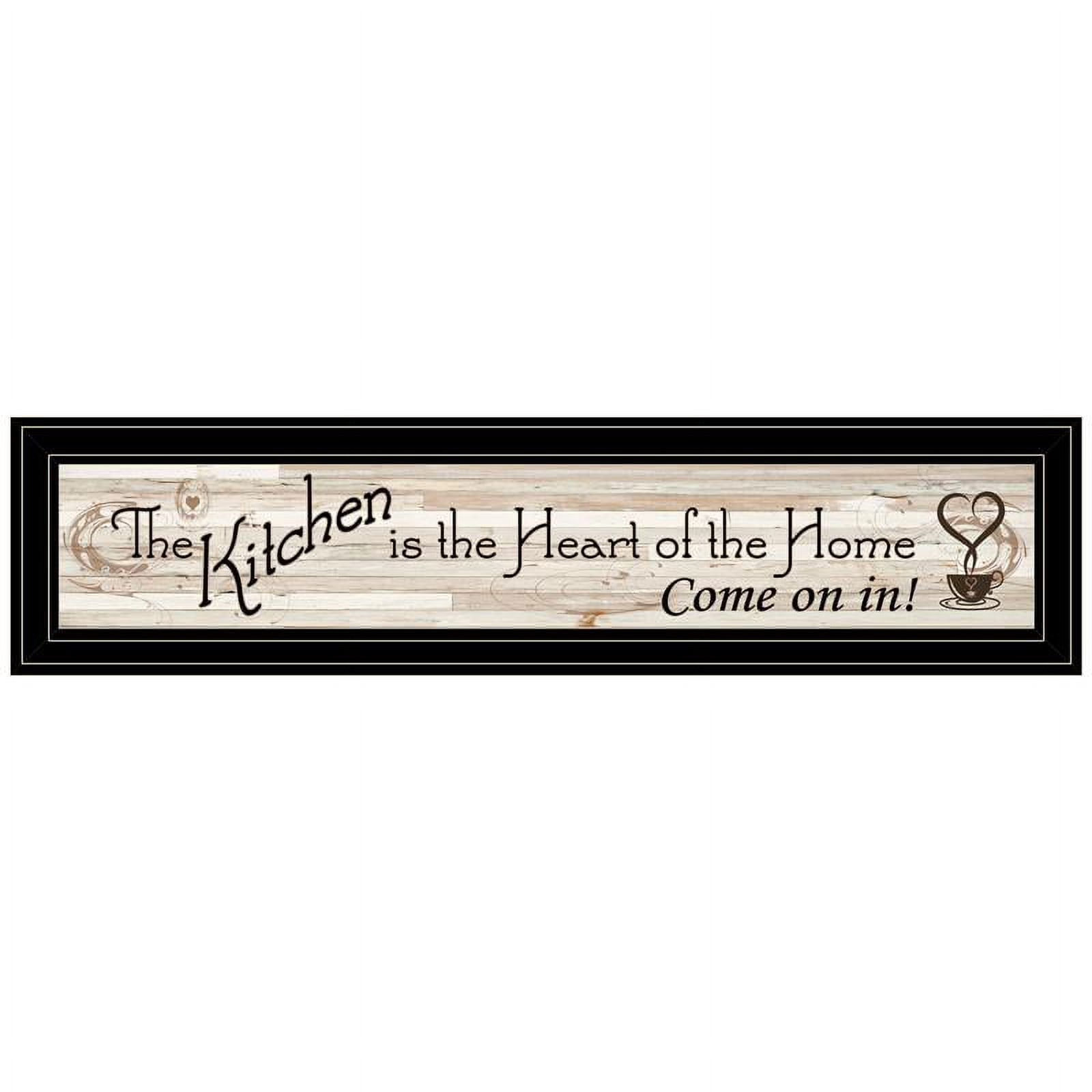 Black Framed Motivational Kitchen Quote Canvas Print