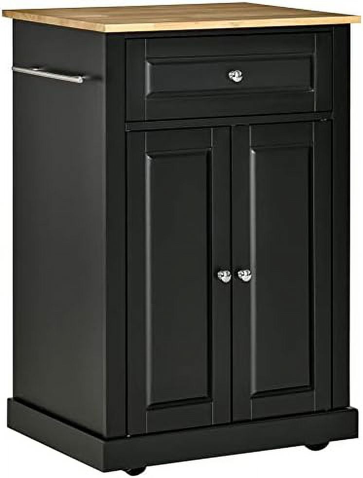 Kitchen Island Cart, Portable Serving Trolley Table With Drawer