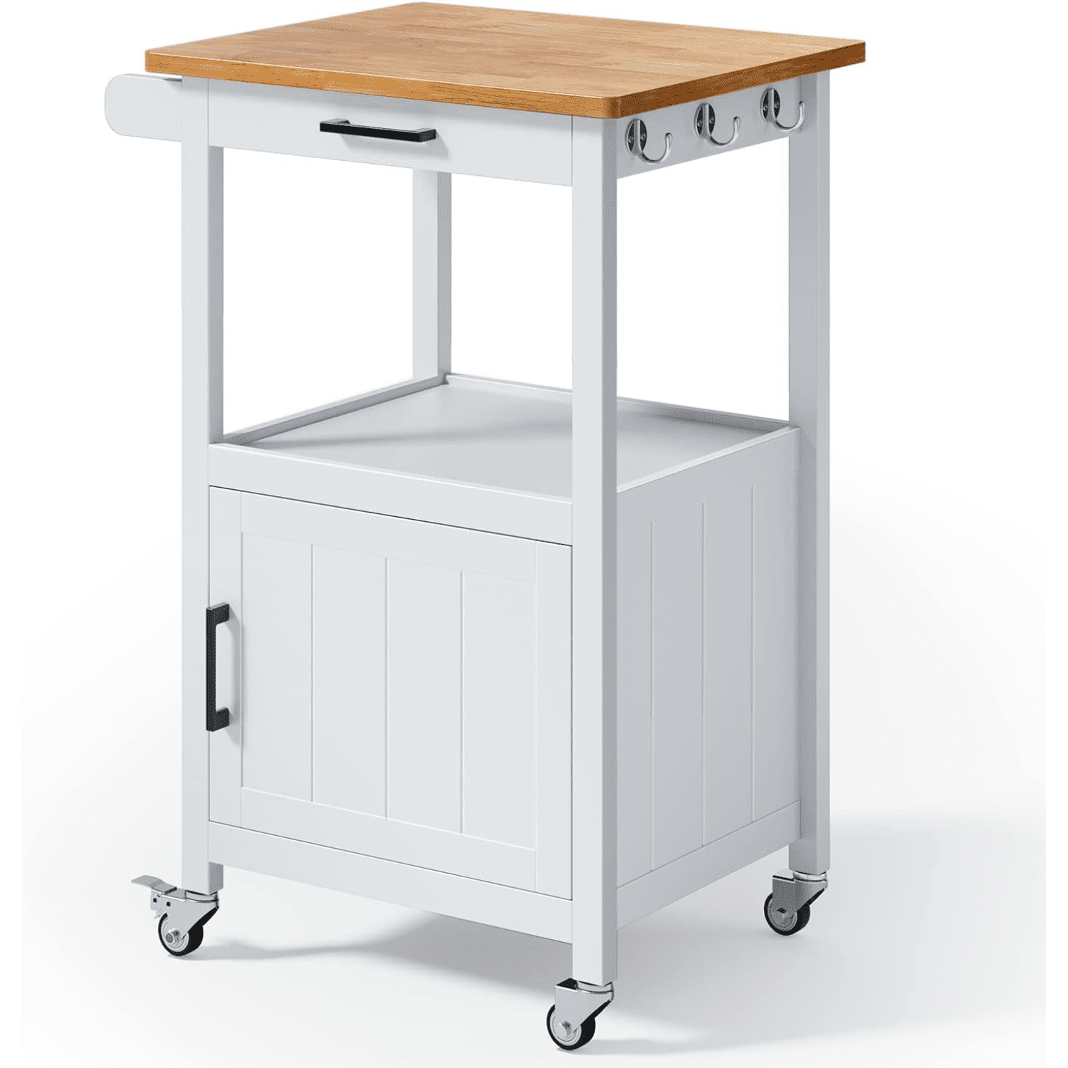 Kitchen Island Cart on Wheels with Drawer Storage Shelf and