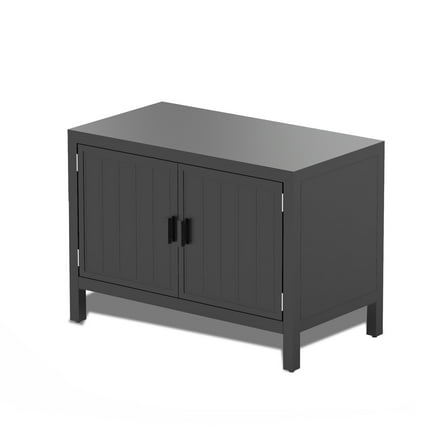 Kitchen Island Furniture Outdoor Kitchen Island with Storage, Aluminum Kitchen Storage Island Outdoor Grill Table, Freestanding Outdoor Prep Table Grill Storage Cabinet with Protective Cover for BBQ,